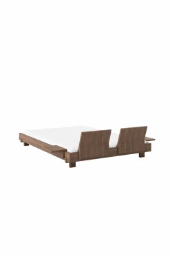 Karup Design Senge & Madrasser>Social Bed W. 2 Pcs Back Rests And 2 Pcs Side Tables Carob brown lacquered