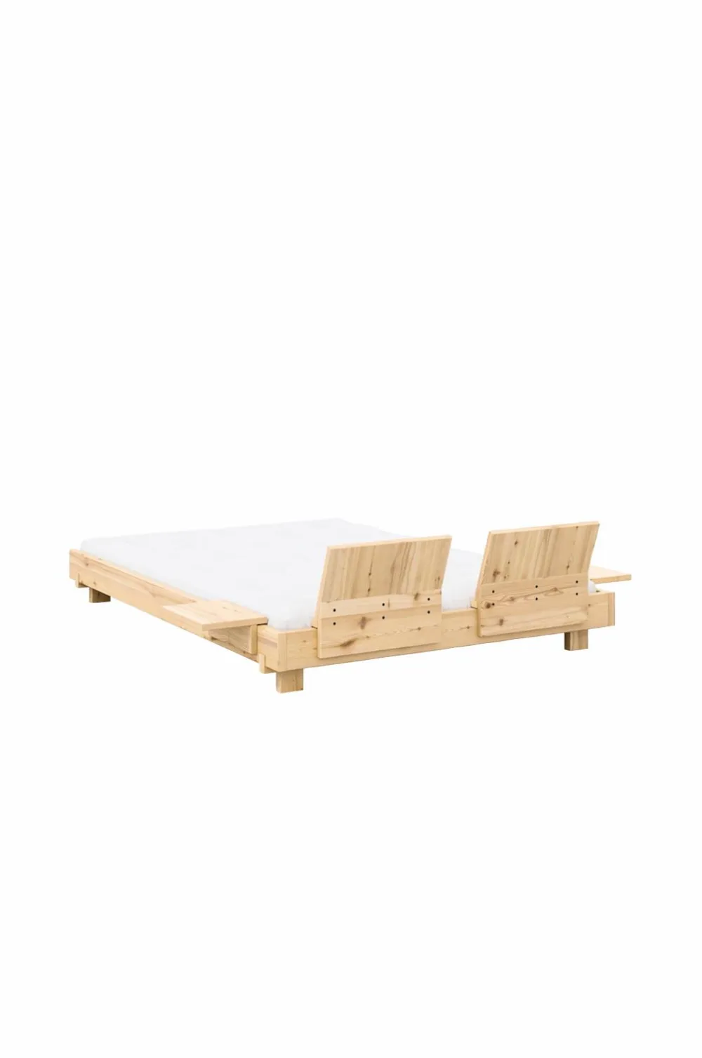 Karup Design Social Bed W. 2 Pcs Back Rests And 2 Pcs Side Tables Klart lakeret