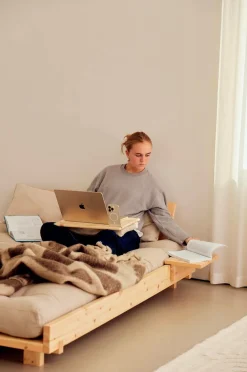 Karup Design Social Bed W. 2 Pcs Back Rests And 2 Pcs Side Tables Klart lakeret
