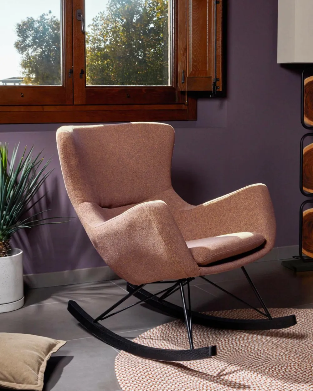 Kave Home Gulvtæppe Rodhe Ø 150 cm Beige Hot