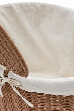 Kave Home Indali sæt med 2 rattan-kurve, Ø 50 cm / Ø 55 cm Brun Clearance