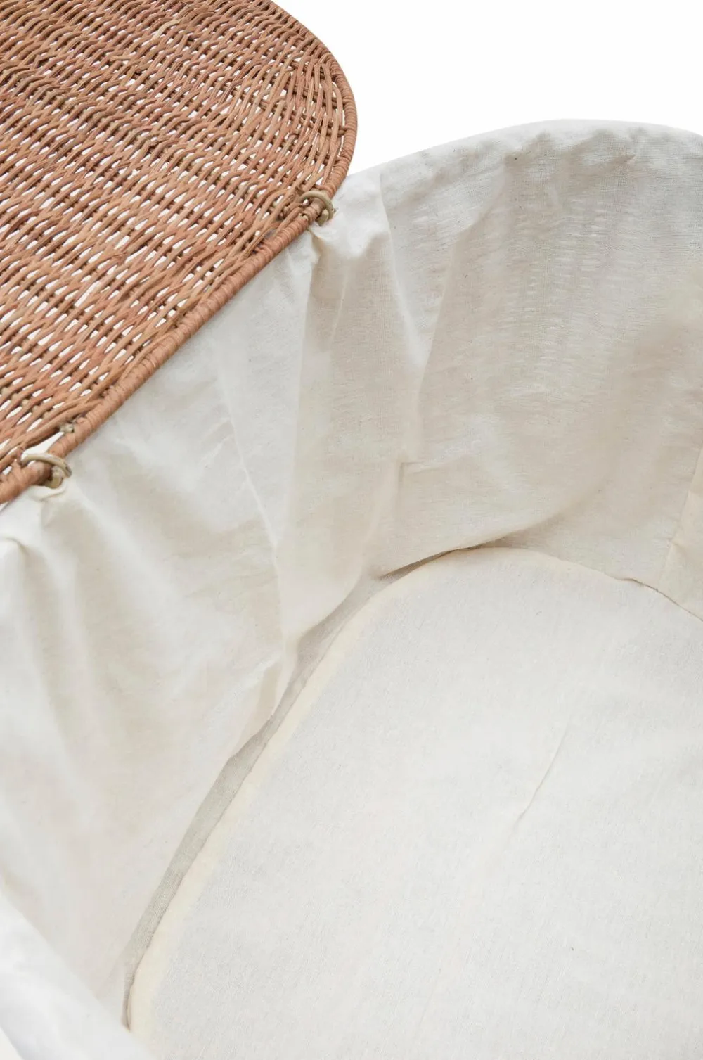 Kave Home Indali sæt med 2 rattan-kurve, Ø 50 cm / Ø 55 cm Brun Clearance