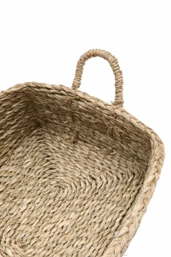 Kave Home Milly sæt med 2 kurve i naturfiber, 32 x 20 cm / 34 x 20 cm Grå Best