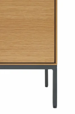 Kave Home Tv-bænk Vedrana Naturfarvet, sort