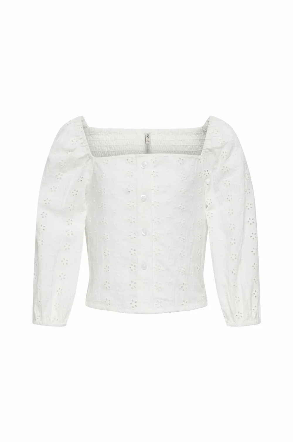KIDS ONLY Bluser>Bluse kogPilea 3/4 Emb Anglaise Shirt Cloud dancer