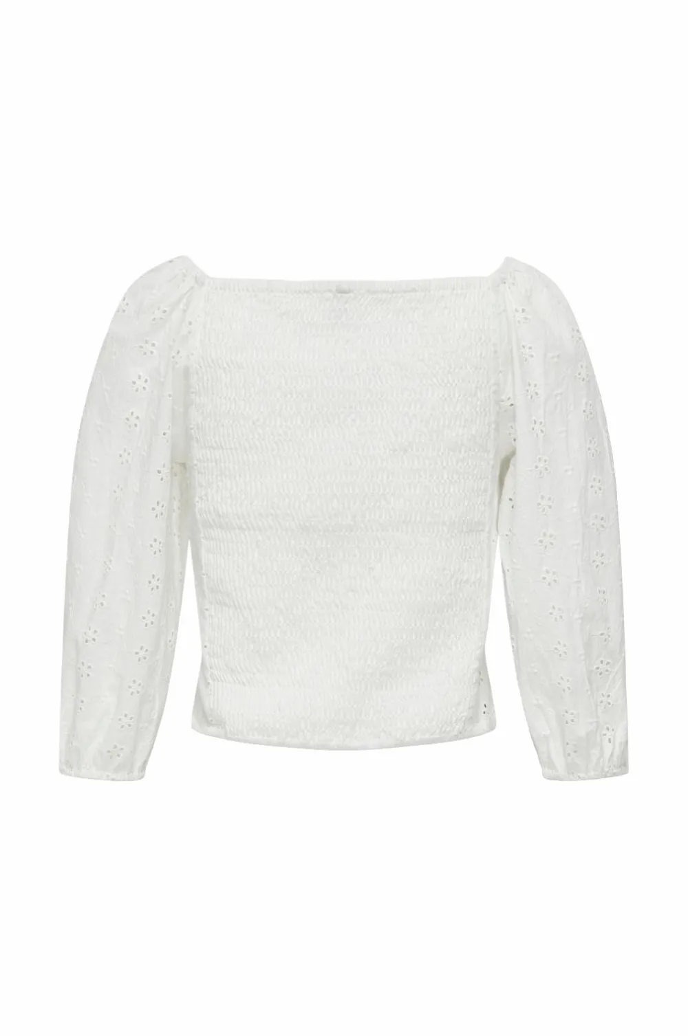 KIDS ONLY Bluser>Bluse kogPilea 3/4 Emb Anglaise Shirt Cloud dancer