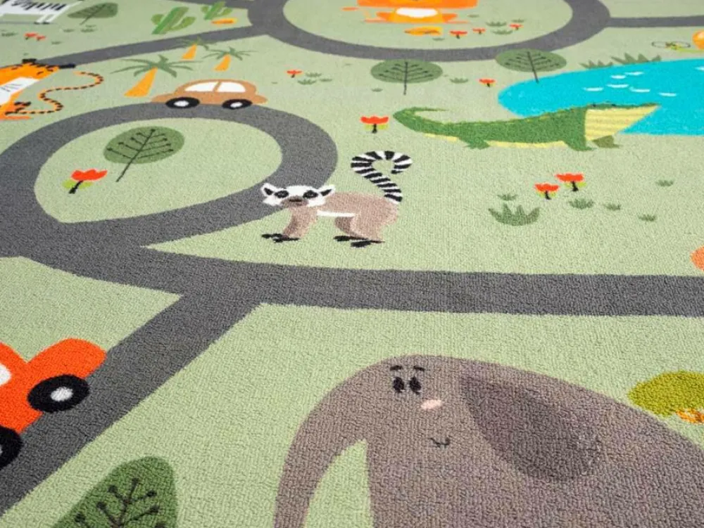 KM Home Børnetæppe Play Green Sale