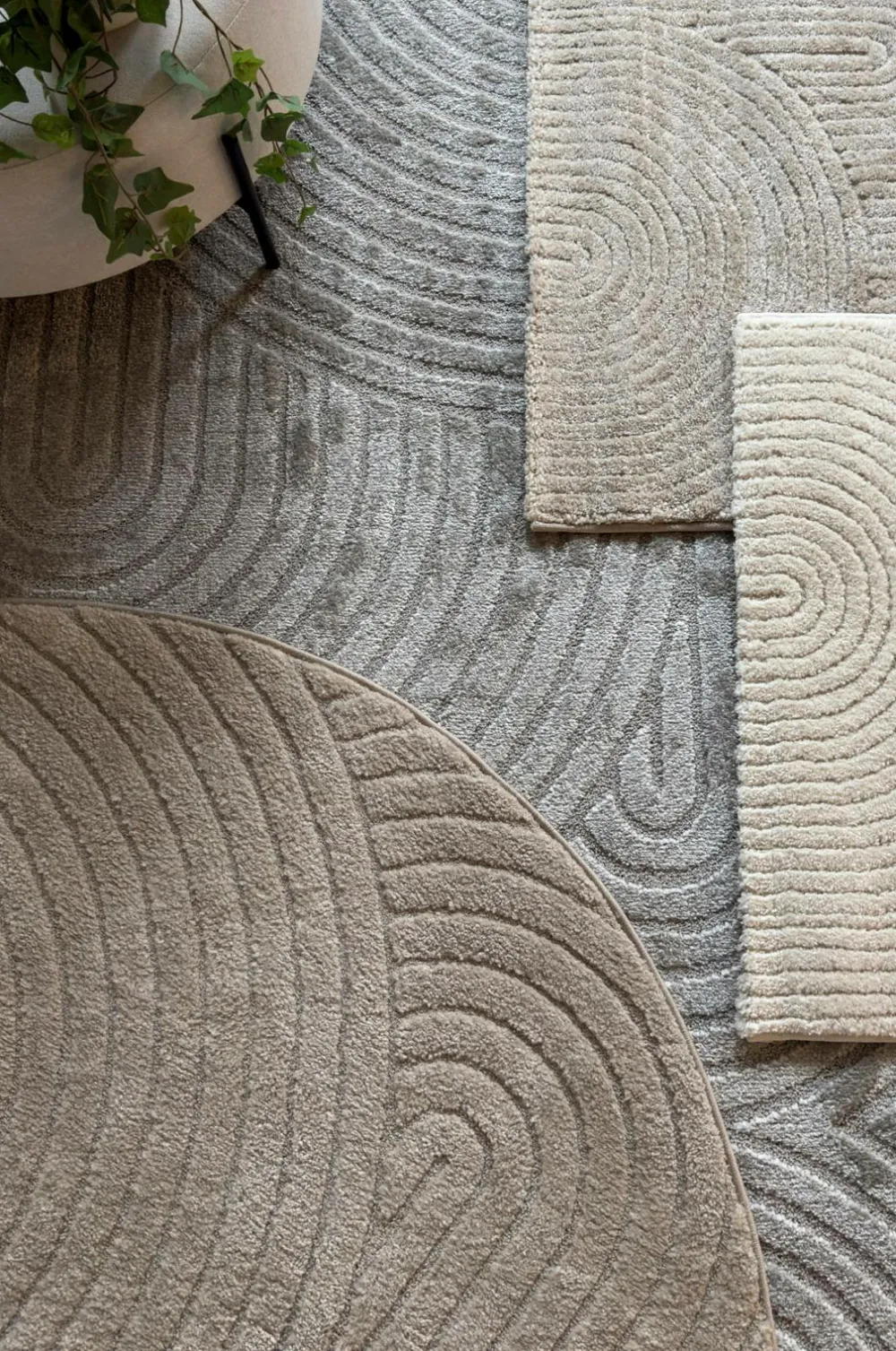 KM Home Luvtæppe Genova Zen Vit Clearance