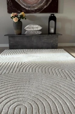 KM Home Luvtæppe Genova Zen Vit Clearance