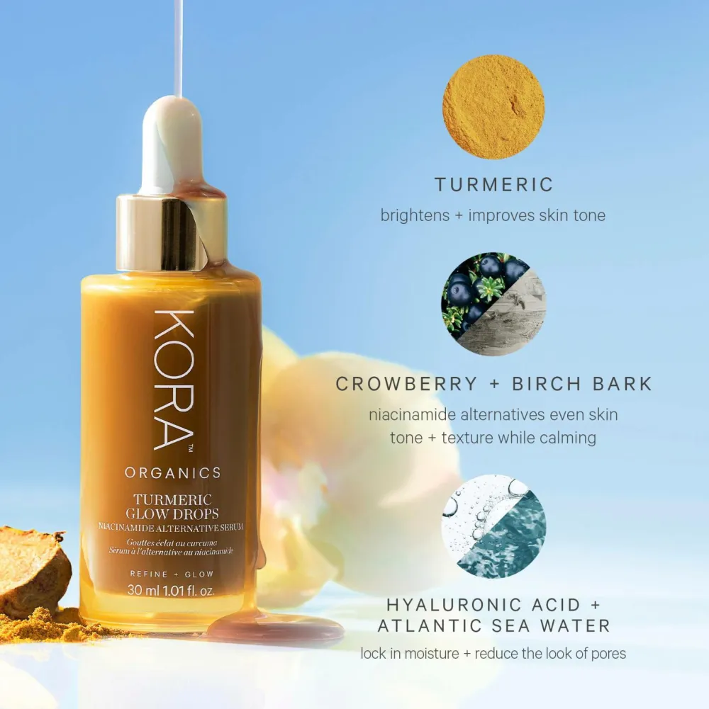 KORA Organics Turmeric Glow Drops Niacinamide Alternative Serum 30 Ml Discount