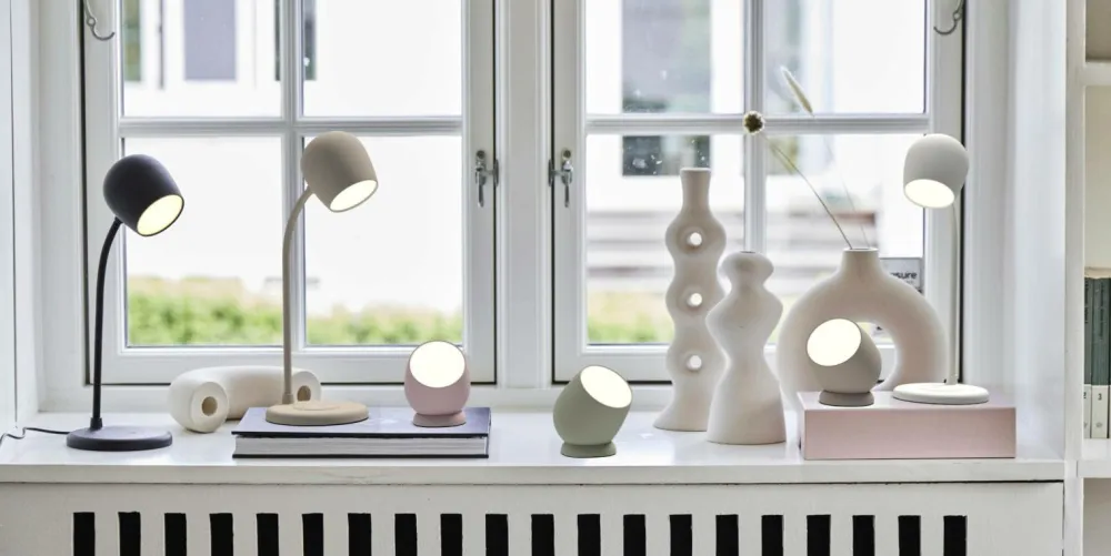 Kreafunk Genopladelige Lamper|Bordlamper>Bærbar LED-lampe Beam Støvet rose