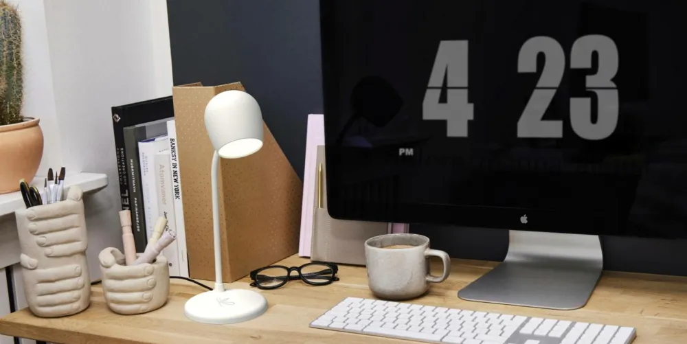 Kreafunk Bordlamper>LED-lampe/højttaler/Qi Ellie Hvid