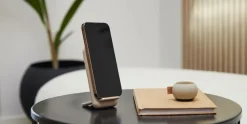 Kreafunk Mobiltelefoner, Tablets & Tilbehør>Trådløs Opladningsholder reCHARGE Ivory sand