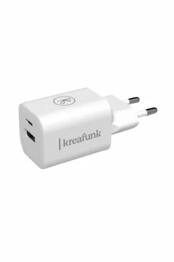 Kreafunk Vægoplader USB-C/USB A aDAPT WHITE Clearance