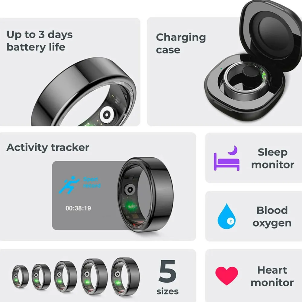 KSIX Smart Ring Saturn - XL No color Online