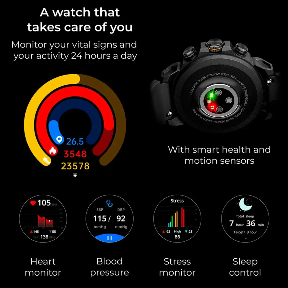 KSIX Ure|Træningsredskaber & Udstyr>Smartwatch Explorer GPS No color