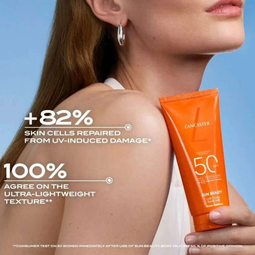 Lancaster Solbeskyttelse>Sun Care Face & Body Sun Beauty Body Milk SPF50 100 Ml No Color