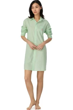 Lauren Ralph Lauren Pyjamasskjorte Lrl L/S Roll Tab His Sleepshirt Green check Online