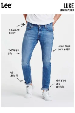 Lee Jeans Luke Slim Tapered Working man worn Hot
