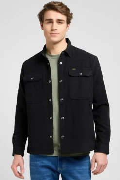 Lee Overskjorte Relaxed Unionall Black Clearance