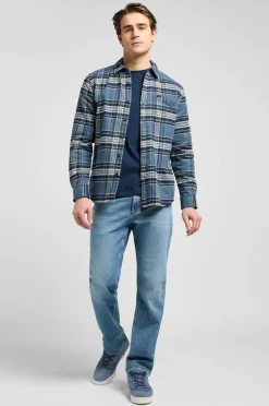Lee Skjorte Mercantile Shirt Vintage Blue Plaid