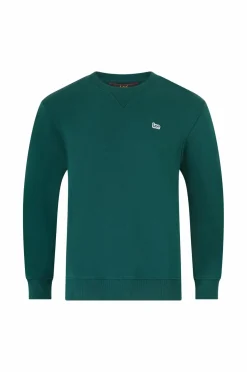 Lee Sweatshirt Patch Crew Sws Jade Forest Best