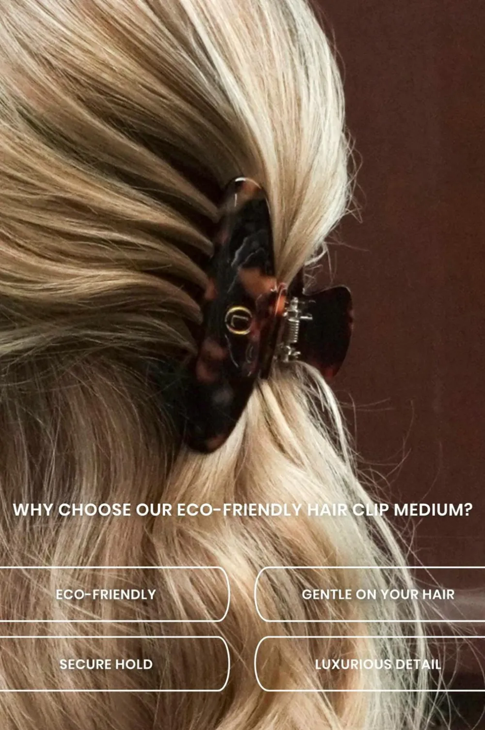 Lenoites Eco-Friendly Claw Clip Medium Bronze leopard Sale