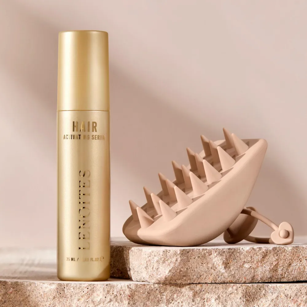 Lenoites Hårbørster>Hair Scalp Silicone Massager Blush Pink