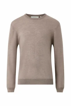 Les Deux Trøjer>Pullover Greyson Merino Knit Desert Taupe Beige