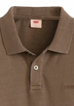 Levi's Poloshirt Authentic Polo GARMENT DYE H225 MAITAKE BROWN Best