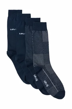 Levi's Undertøj>Strømper Reg Cut Denim 4-pak navy combo