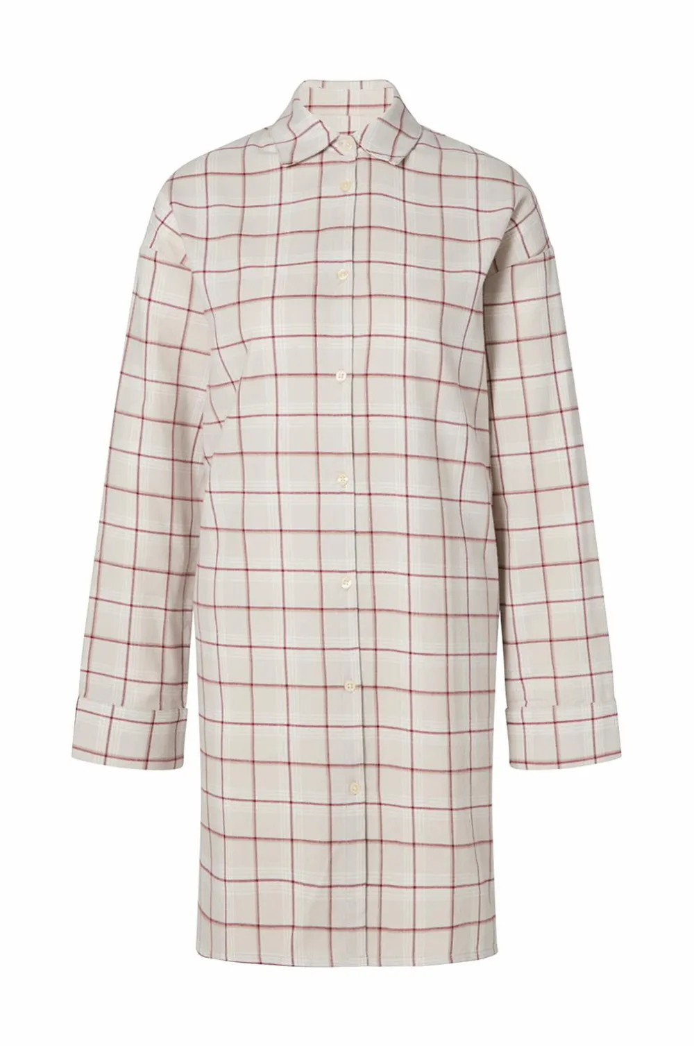 Lexington Natskjorte Ternet flannel Gray Mulit Check