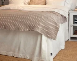 Lexington Sengekappe Herringbone Bedskirt White
