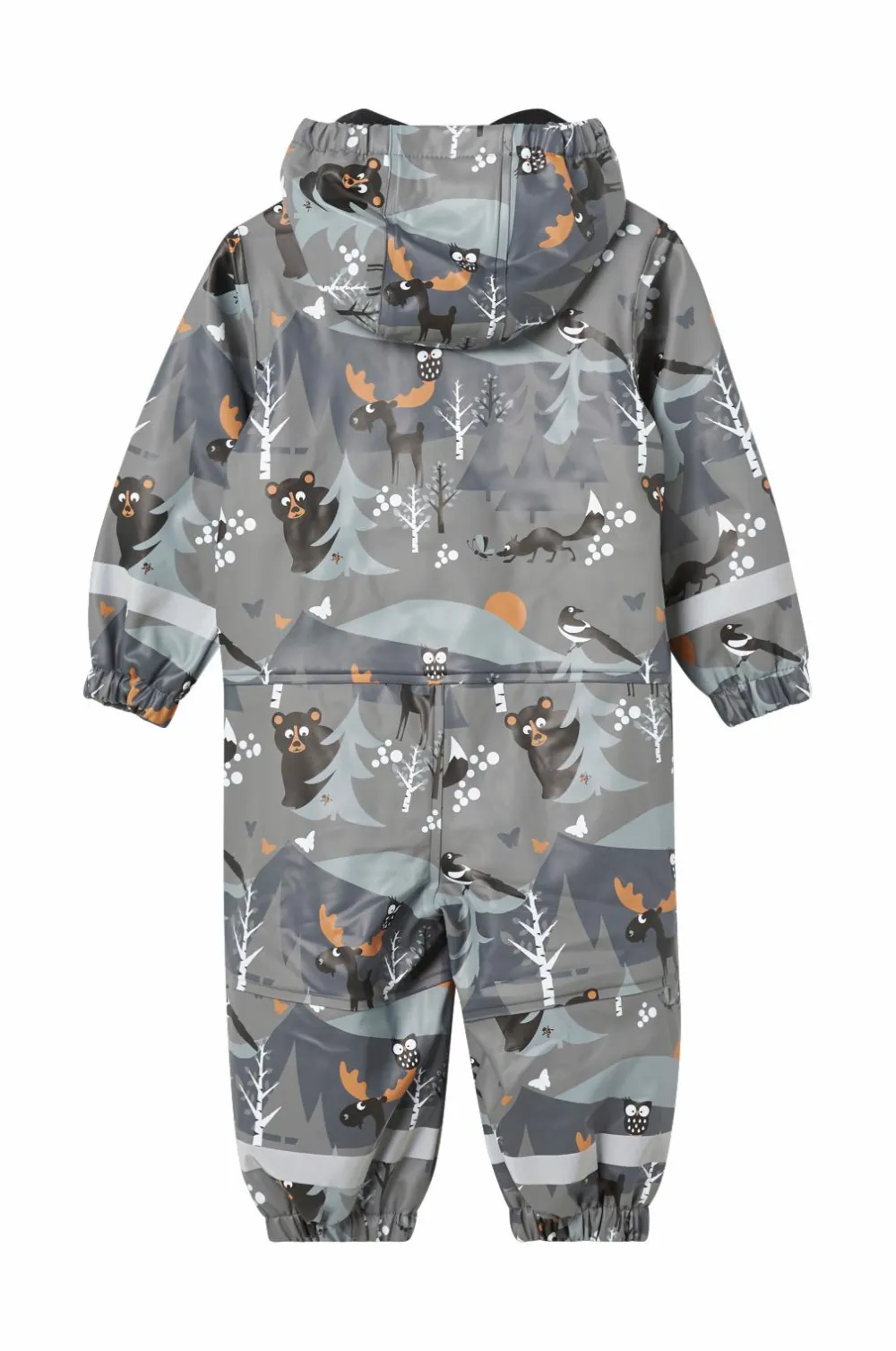 Lindberg Regnheldragt Vattnadal Rain Baby Overall Fleece Anth/Black Clearance