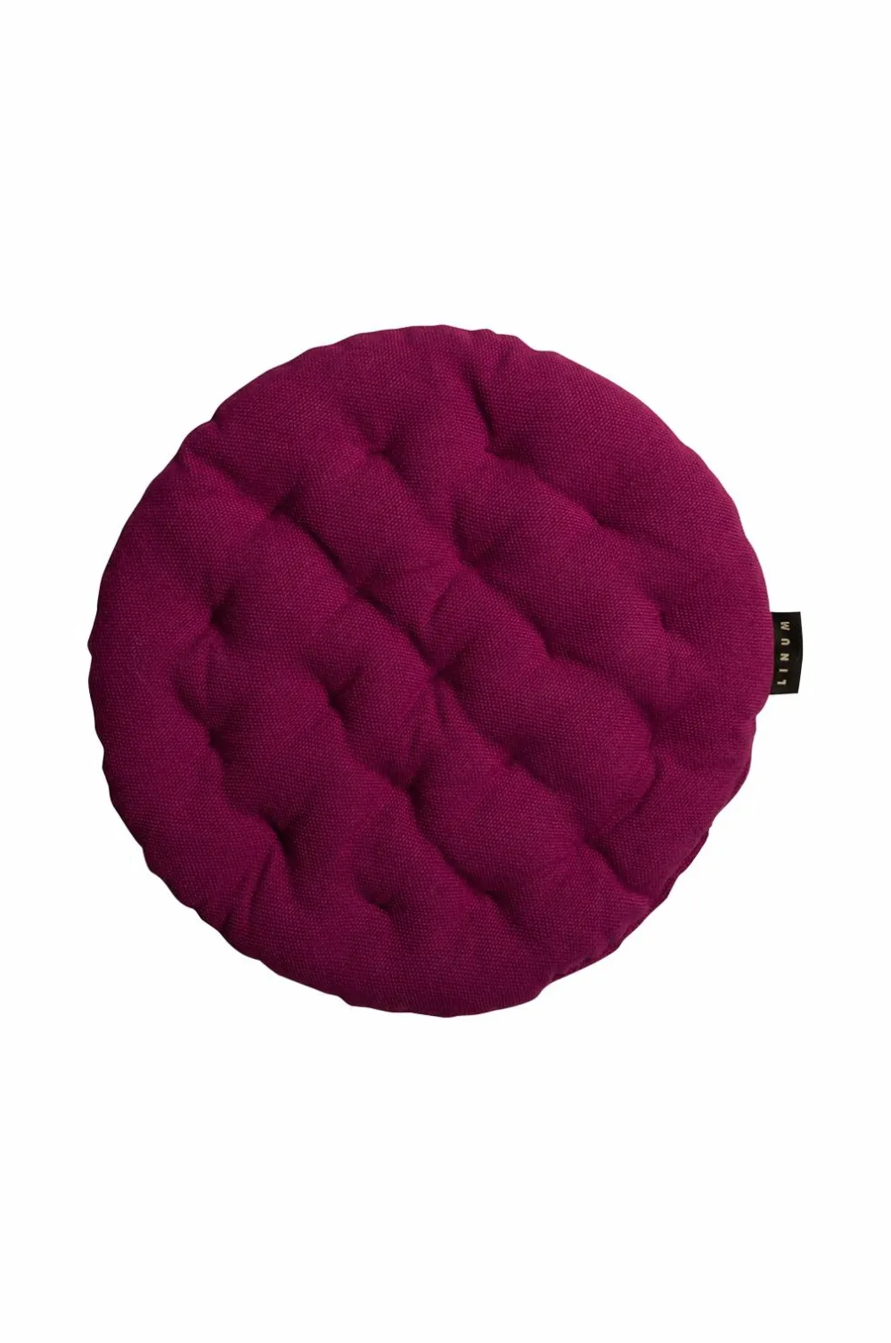 Linum Møbeltekstiler>Sædehynde Pepper Ø 37 cm Burgundy Red