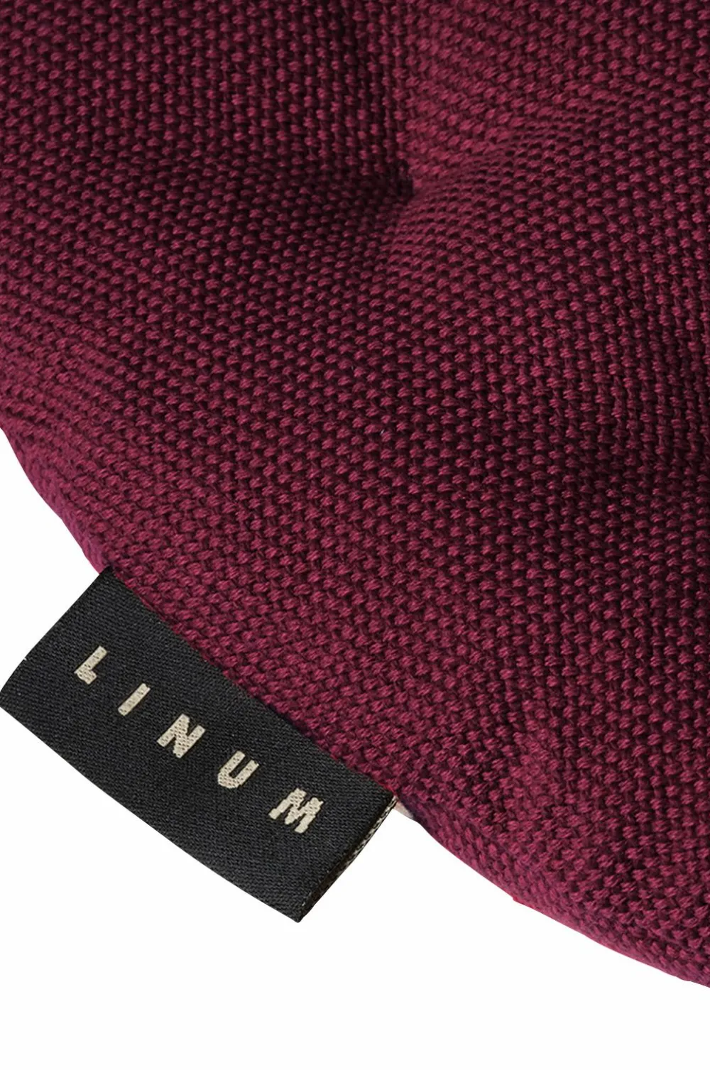 Linum Møbeltekstiler>Sædehynde Pepper Ø 37 cm Burgundy Red