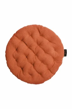 Linum Møbeltekstiler>Sædehynde Pepper Ø 37 cm Rusty orange