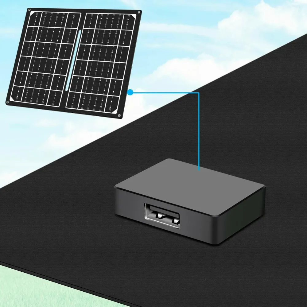 LogiLink Mobiltelefoner, Tablets & Tilbehør>Foldbart solcellepanel 1 x USB-A 7W No color