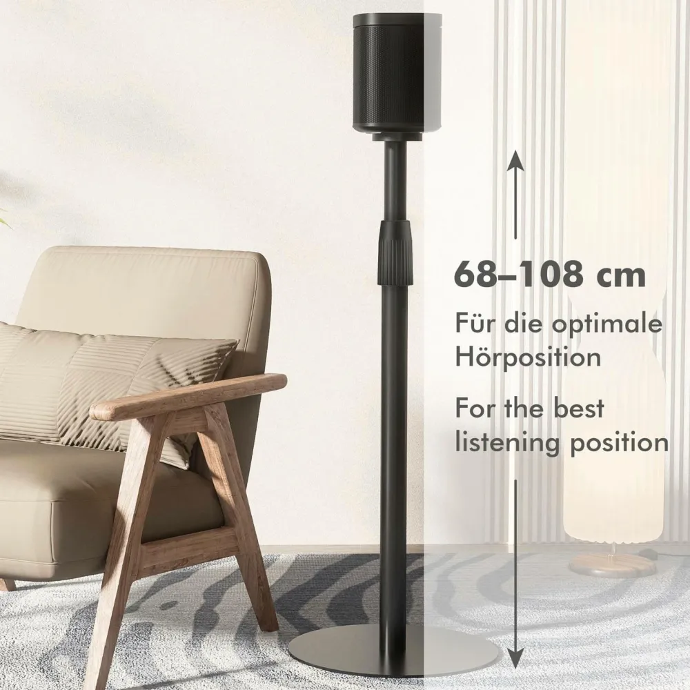LogiLink Tv, Lyd & Det Smarte Hjem>Gulvstativ Sonos Era 100 / Era 300 682-1068 mm No color