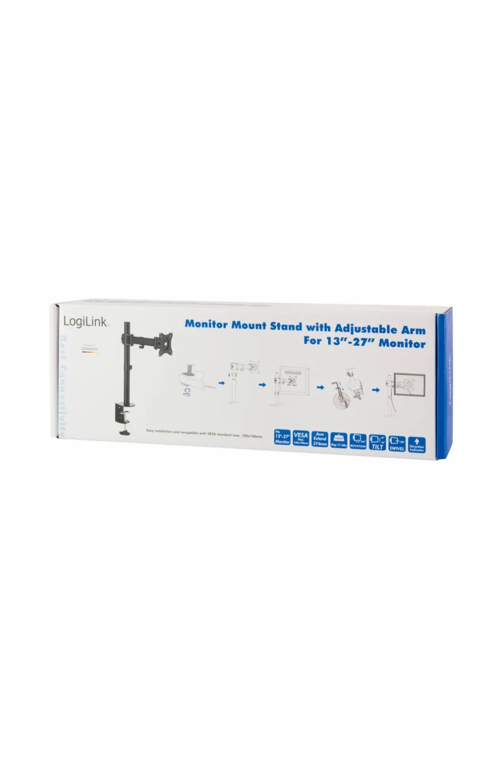 LogiLink Computertilbehør>Monitorarm 13-27" 274 mm