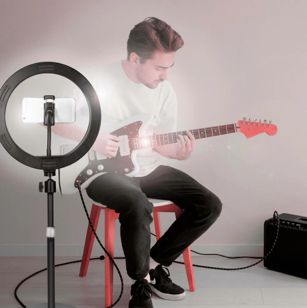 LogiLink Mobiltelefoner, Tablets & Tilbehør>Ring Light for Smartphone Ø 25 cm med bordstativ No color
