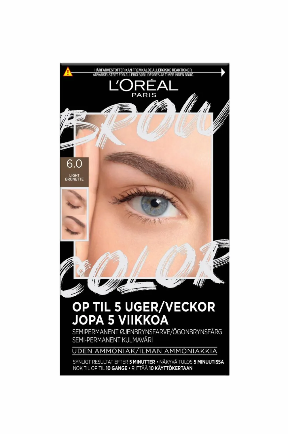L'Oréal Paris Øjenbryn>Brow Color Kit 30 Ml 6.0 Light Brunette