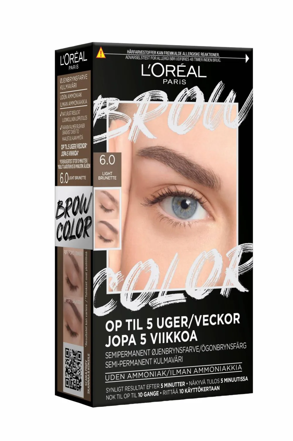 L'Oréal Paris Øjenbryn>Brow Color Kit 30 Ml 6.0 Light Brunette