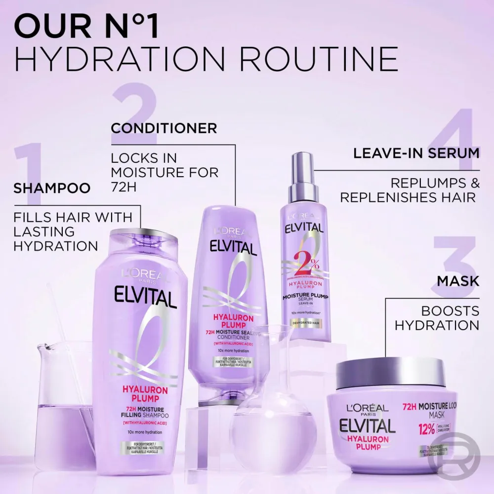 L'Oréal Paris Elvital Hyaluron Plump Conditioner For Dehydrated Hair 400 Ml Best