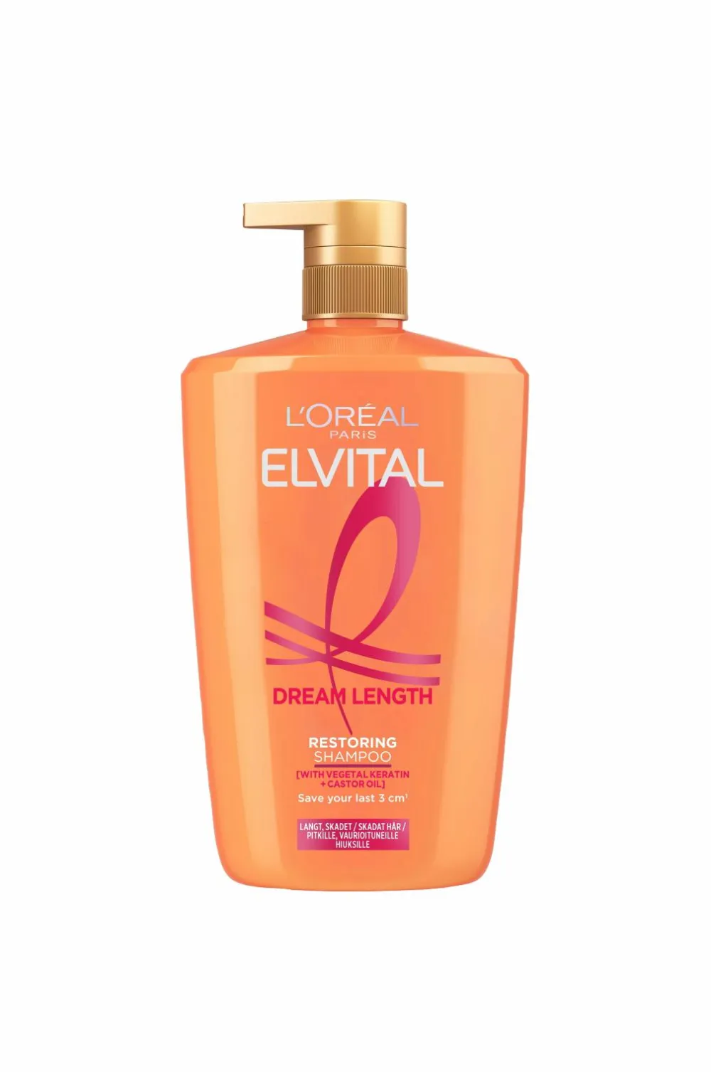 L'Oréal Paris Hårpleje|Hår>Elvital Dream Length Shampoo For Long Hair 1000 Ml