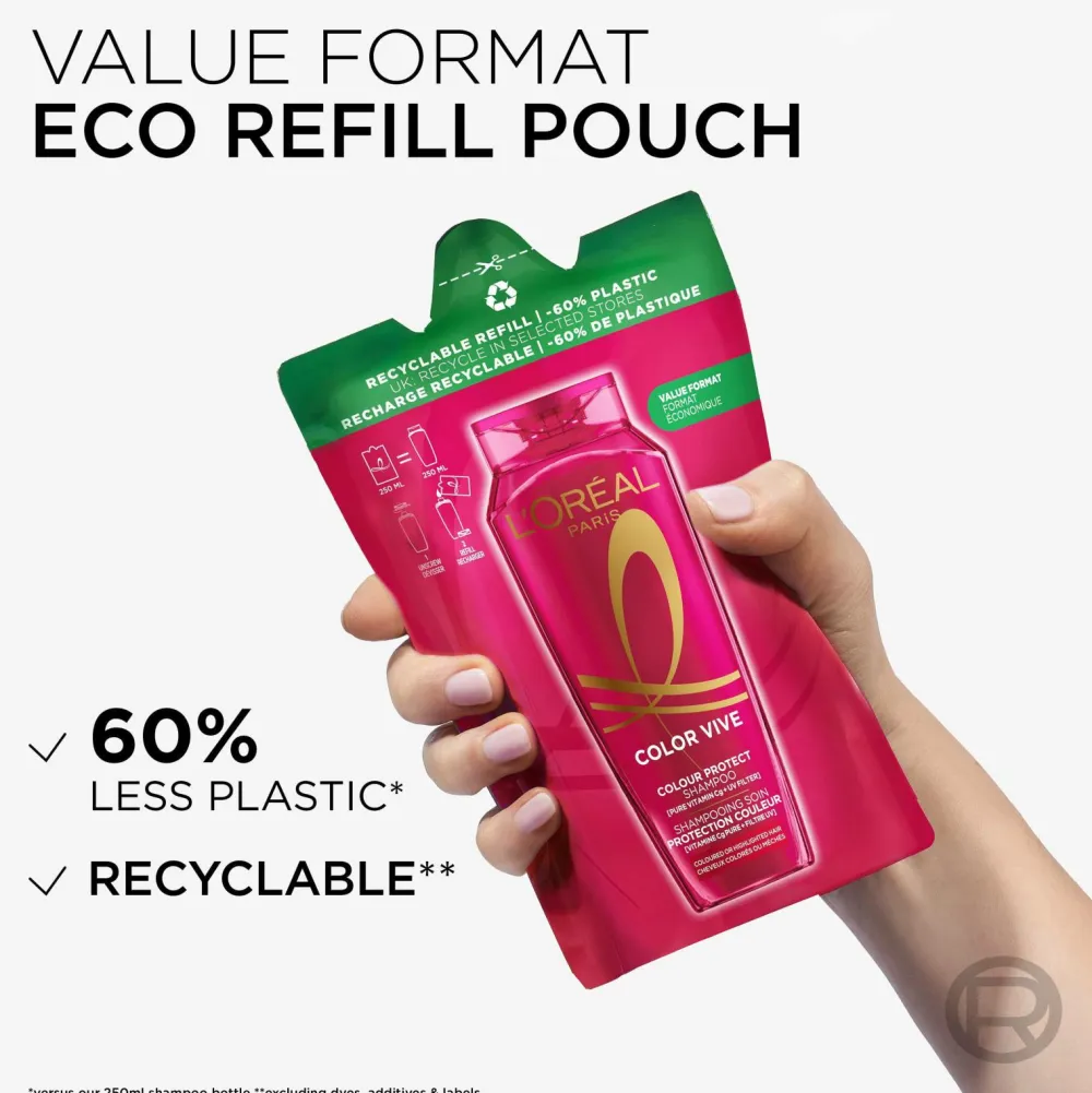 L'Oréal Paris Hår|Hår>Elvital Color Vive Shampoo For Colored Hair Refill 250 Ml