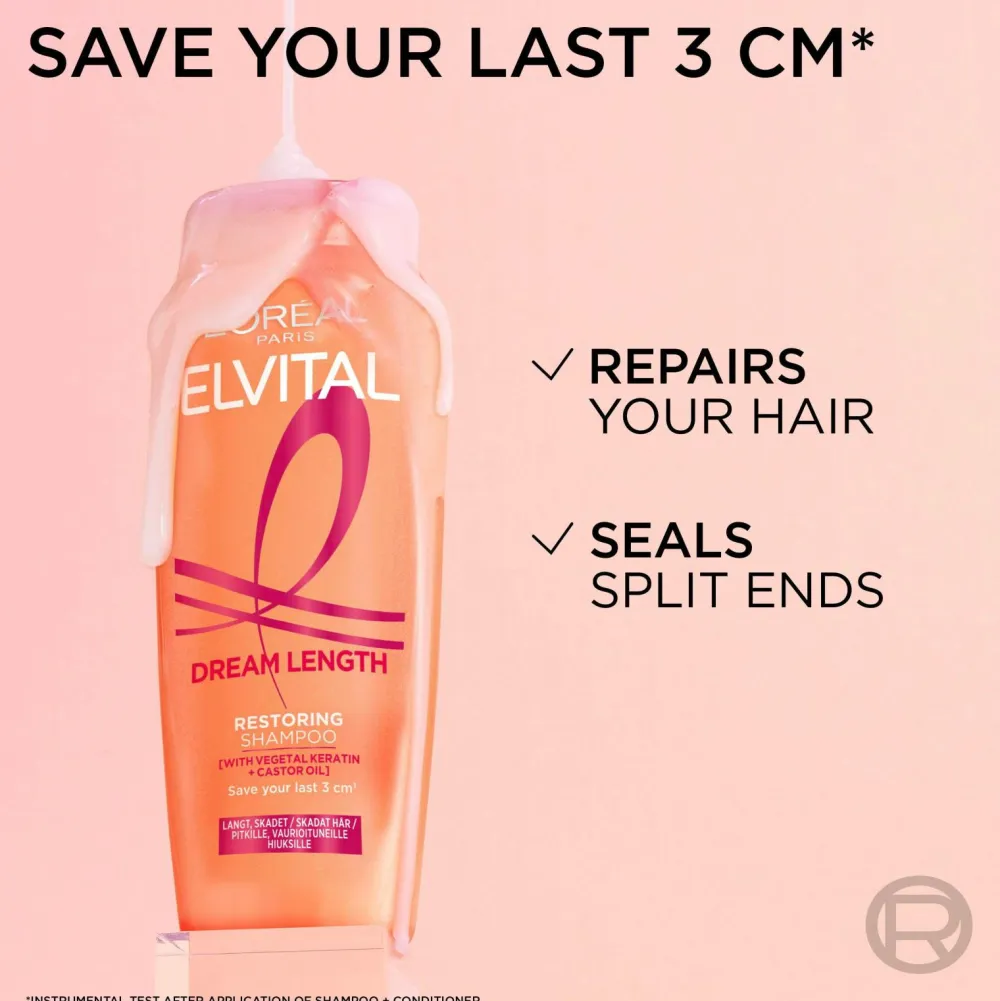 L'Oréal Paris Hårpleje>Elvital Dream Length Shampoo For Long Hair 400 Ml