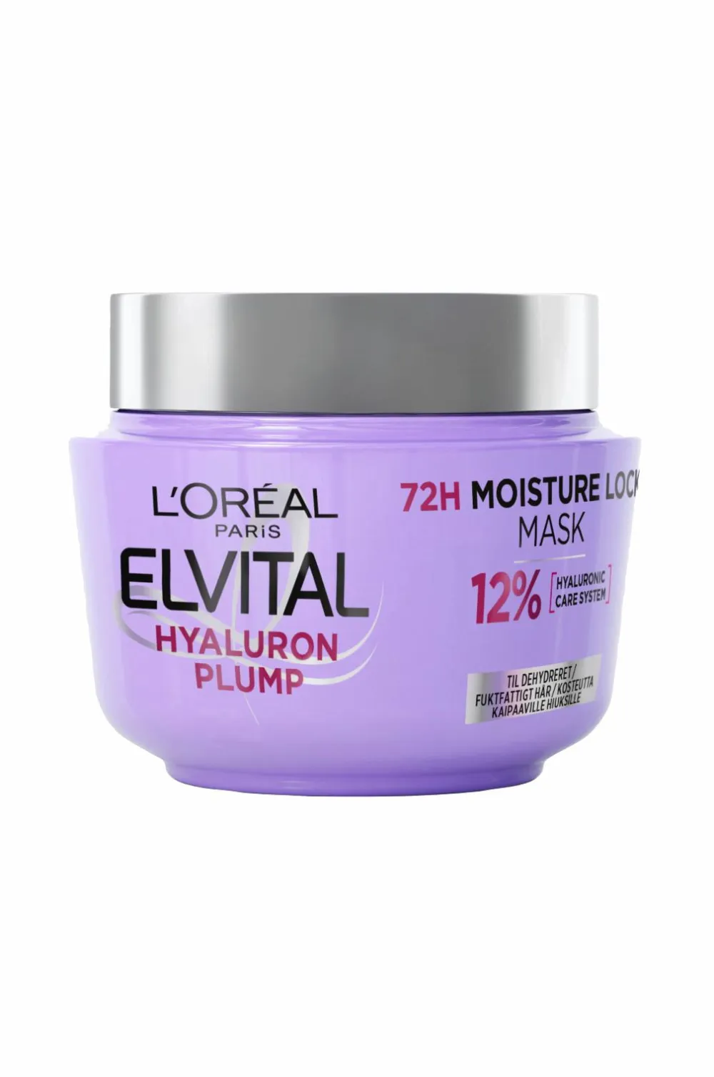 L'Oréal Paris Elvital Hyaluron Plump Hair Mask For Dehydrated Hair 300 Ml No Color New