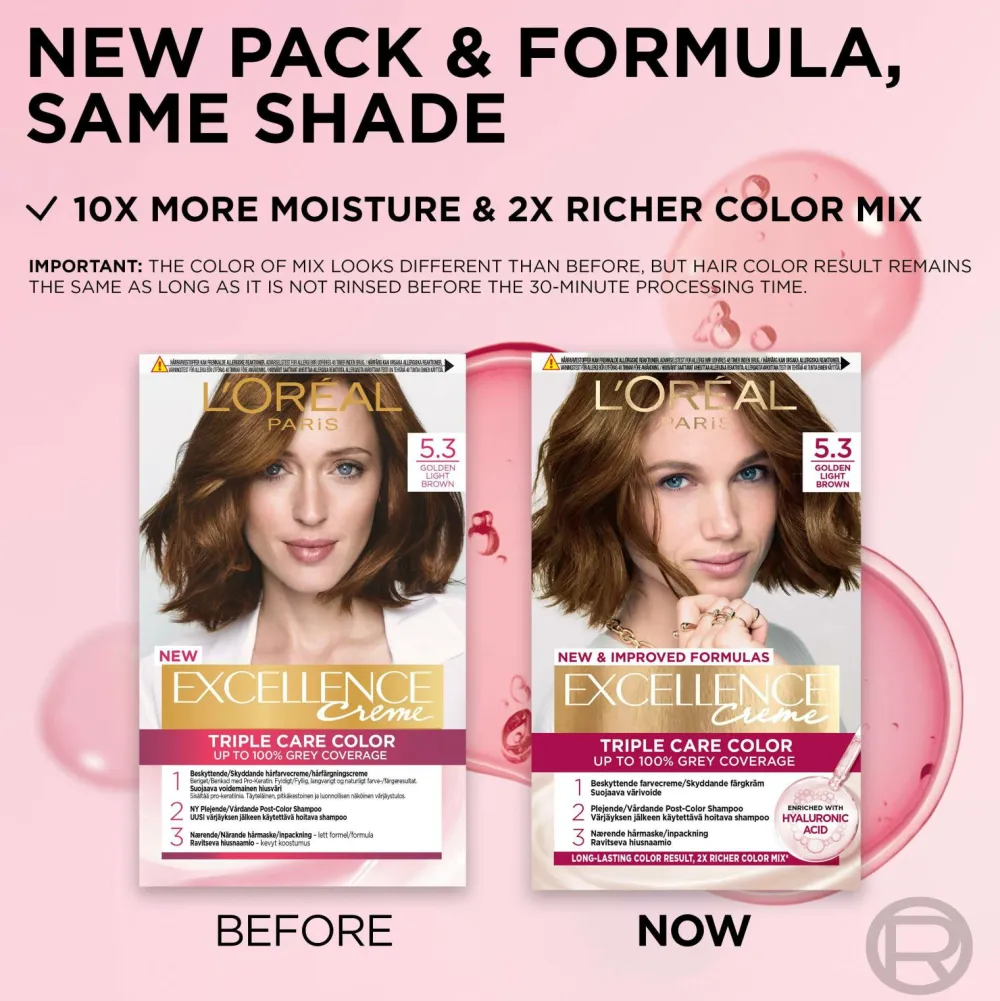 L'Oréal Paris Hårfarve>Excellence Creme 5.3 Lus Guldbrun