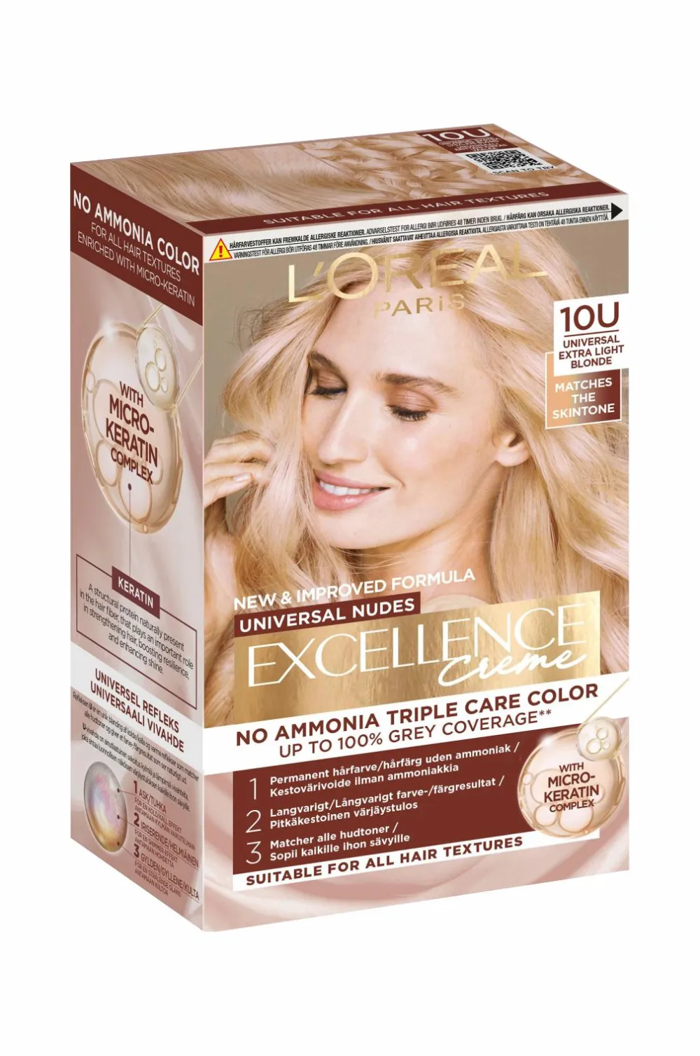 L'Oréal Paris Hårfarve>Hårfarve Excellence Universal Nudes Universal Nudes lyseste blondine 10U